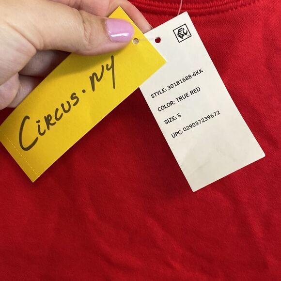 NWT-Circus NY- Cropped color blocked oversized top- Size small - Picture 5 of 11